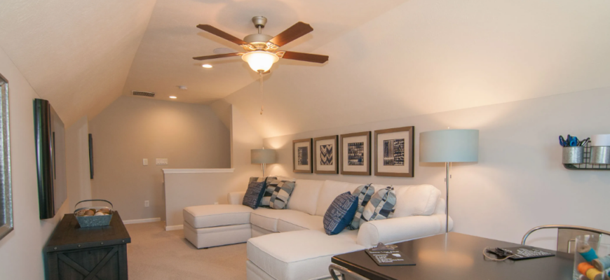 cozy lightly lit living room